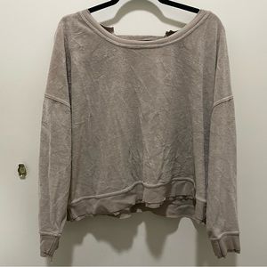 Terry Cloth Crew Neck